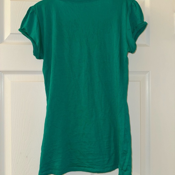 Green Guess Rhinestone Logo Shirt! - Picture 4 of 4